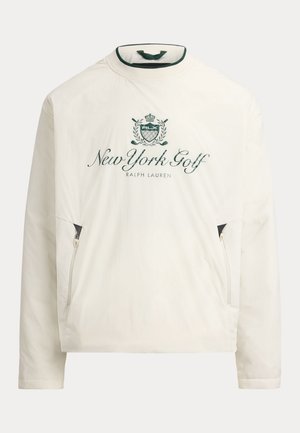 STRETCH HYBRID GRAPHIC PULLOVER - Melegítőfelső - stone pebble