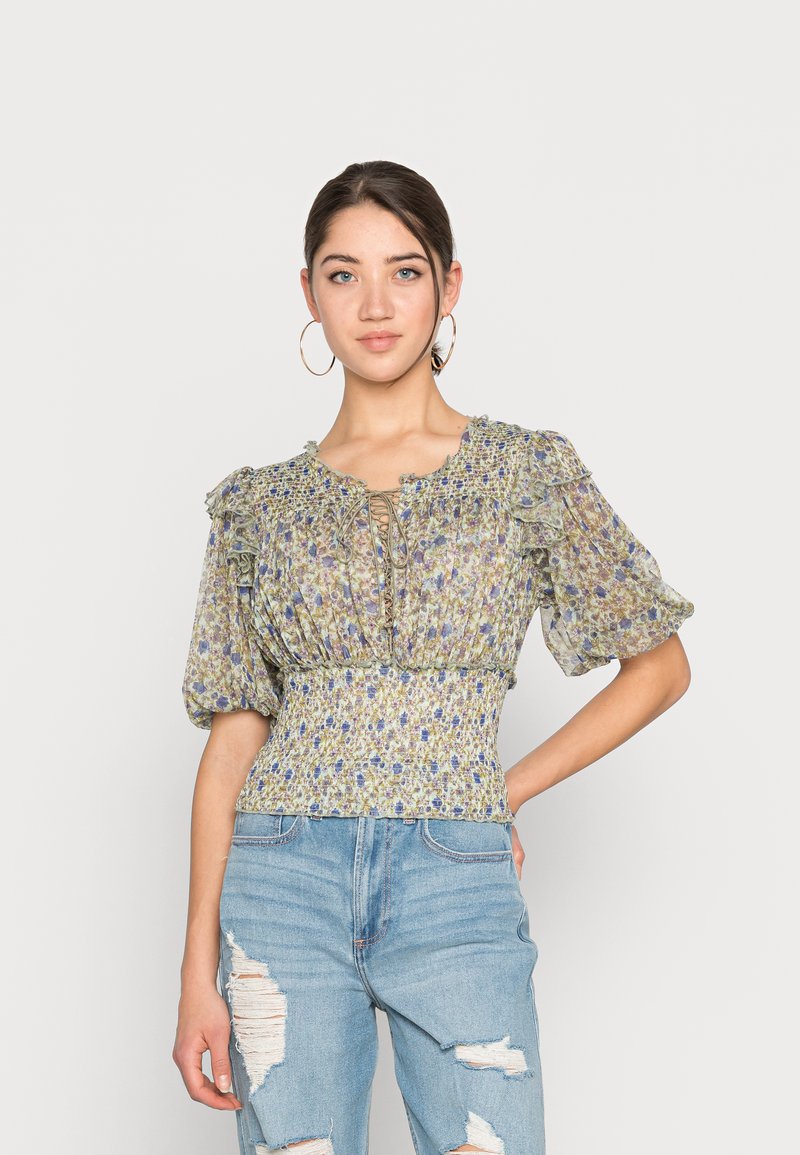 Free People BEATRICE TOP - T-shirt estampada - mint combo