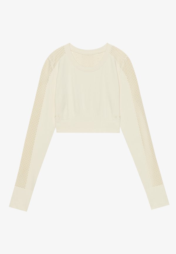 SEAMLESS LONG SLEEVE TOP - Long sleeved top - beige2