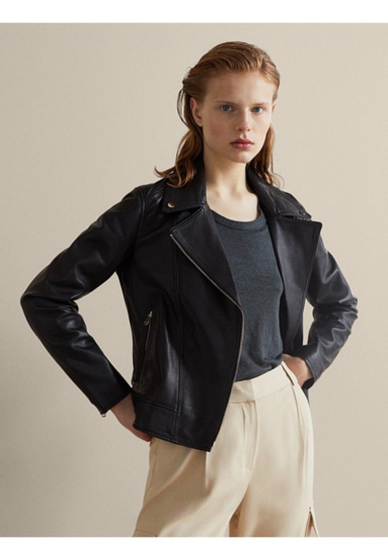 Massimo Dutti NAPPA Skinnjacka black Zalando.se Massimo Dutti NAPPA Skinnjacka black Zalando.se