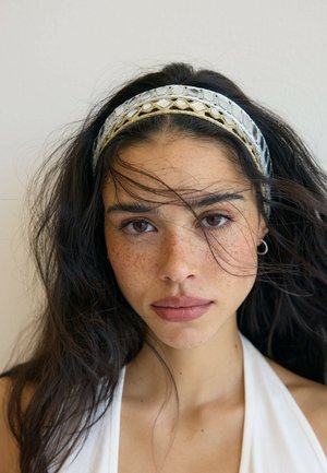 Stradivarius, SET OF 2 MIRROR HEADBANDS - Hair styling accessory - gold-coloured