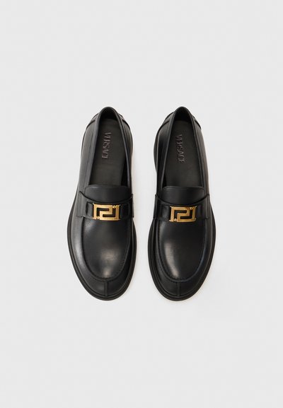 Versace Slip-ins - black/gold-coloured