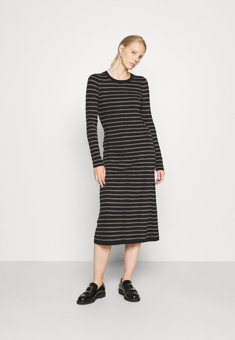 Tommy Hilfiger MIDI DRESS Jumper dress black/silver/black Zalando.de
