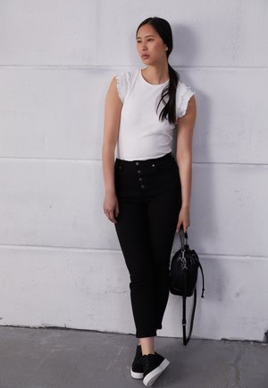 BUTTON UP - Jeans Skinny Fit - black