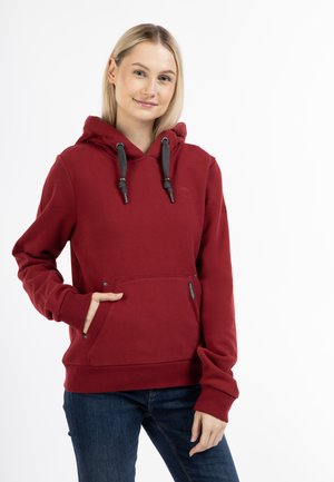 Schmuddelwedda, SCHMUDDELWEDDA HOODIE - Sweat à capuche - dunkelrot