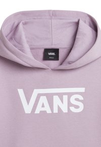 Felpa leggera viola con un grande logo bianco "VANS". Realizzata in un morbido tessuto misto cotone e caratterizzata da un design standard del cappuccio.