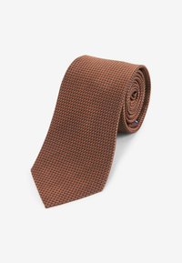 Next TEXTURED REGULAR - Kravata - brown rust