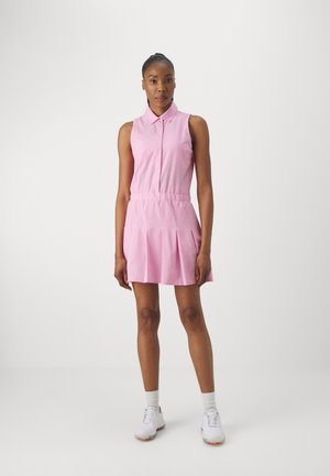 CLUB PLEATED DRESS - Jerseykjole - pink icing