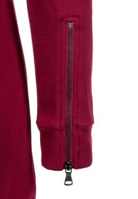 Urban Classics Športna jopa s kapuco na zadrgo - red
