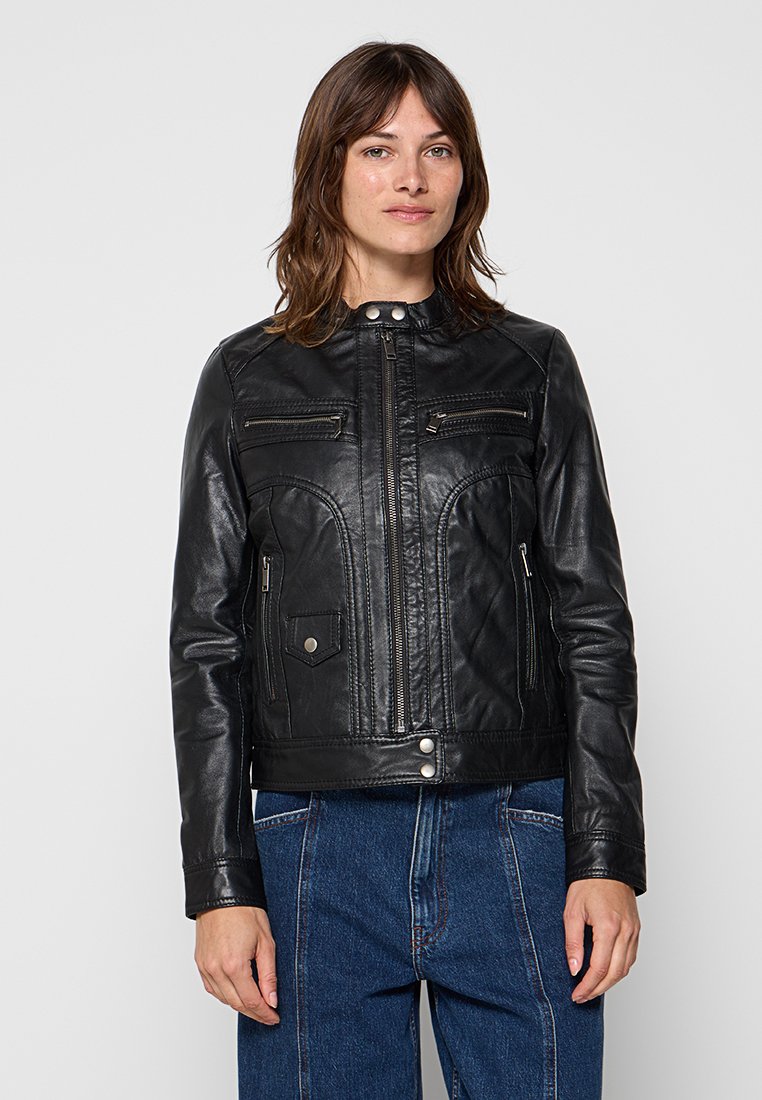 Lee Cooper Leren jas zwart Lee Cooper Leren jas zwart