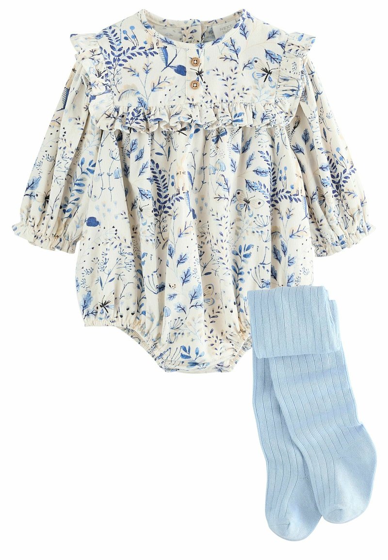 Next REGULAR FIT SET - Tamprės – kelnės - blue floral