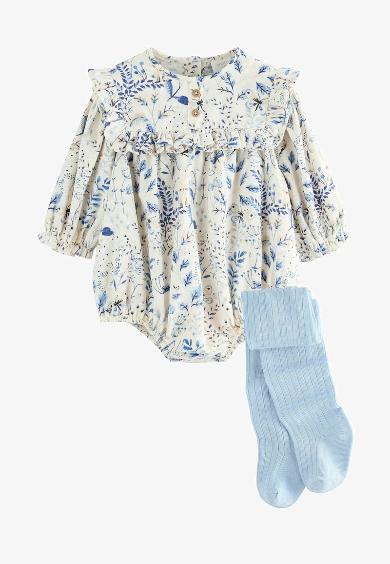 Next REGULAR FIT SET - Legíny - kalhoty - blue floral