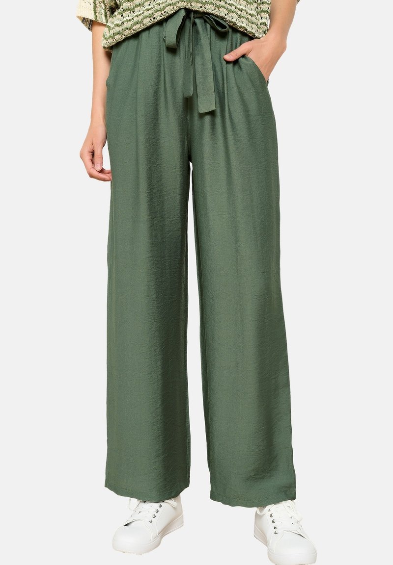 LolaLiza WIDE - Nohavice - khaki med