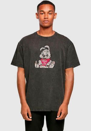 Print T-shirt - black