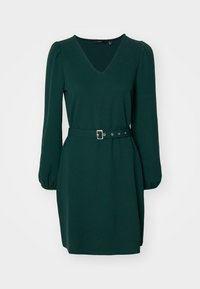 VMALLISON V NECK SHORT DRESS - Φόρεμα από ζέρσεϊ - scarab