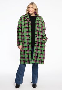 YOEK CHECK PRINT - Mantel - green