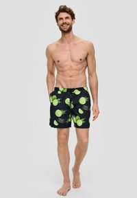 s.Oliver MIT ALL OVER PRINT - Zwemshorts - navy