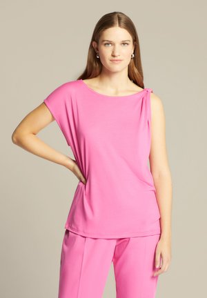 CON DETTAGLIO A NODO - T-Shirt print - fucsia