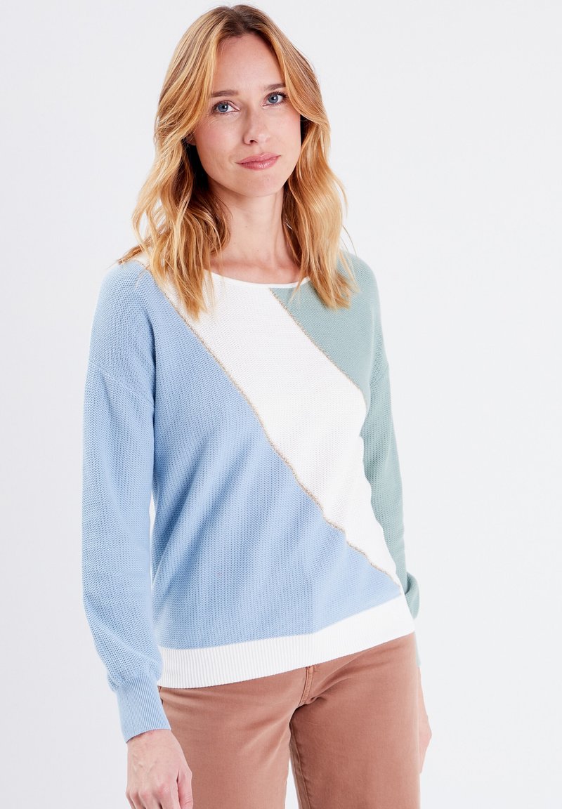 BONOBO Jeans MIT LANGEN ÄRMELN Maglione vert pastel/verde chiaro