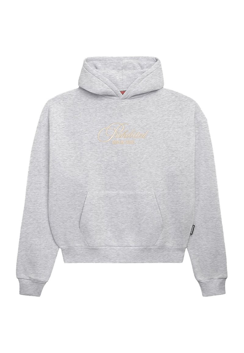 PROHIBITED - PROHIBITED  HOODIE - Hoodie - grey melange, Enlarge