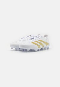 adidas Performance PREDATOR LEAGUE FIRM GROUND - Botines de fútbol para terreno firme - footwear white/gold metallic
