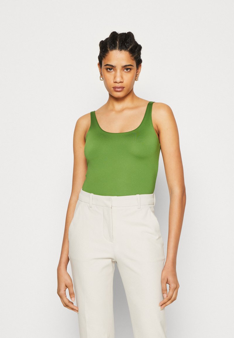 Comfortcana Débardeur femme vert menthe à patchwork de dentelle avec