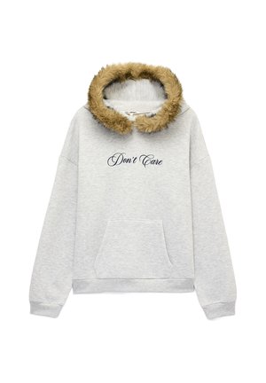 Koton FAUX FUR DETAIL HOODIE. - Hættetrøje - grey