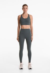 OYSHO COMFORTLUX HIGH - Leggings - Byxor - mottled light blue