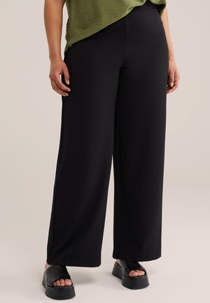 WE Fashion CURVE - Püksid - black