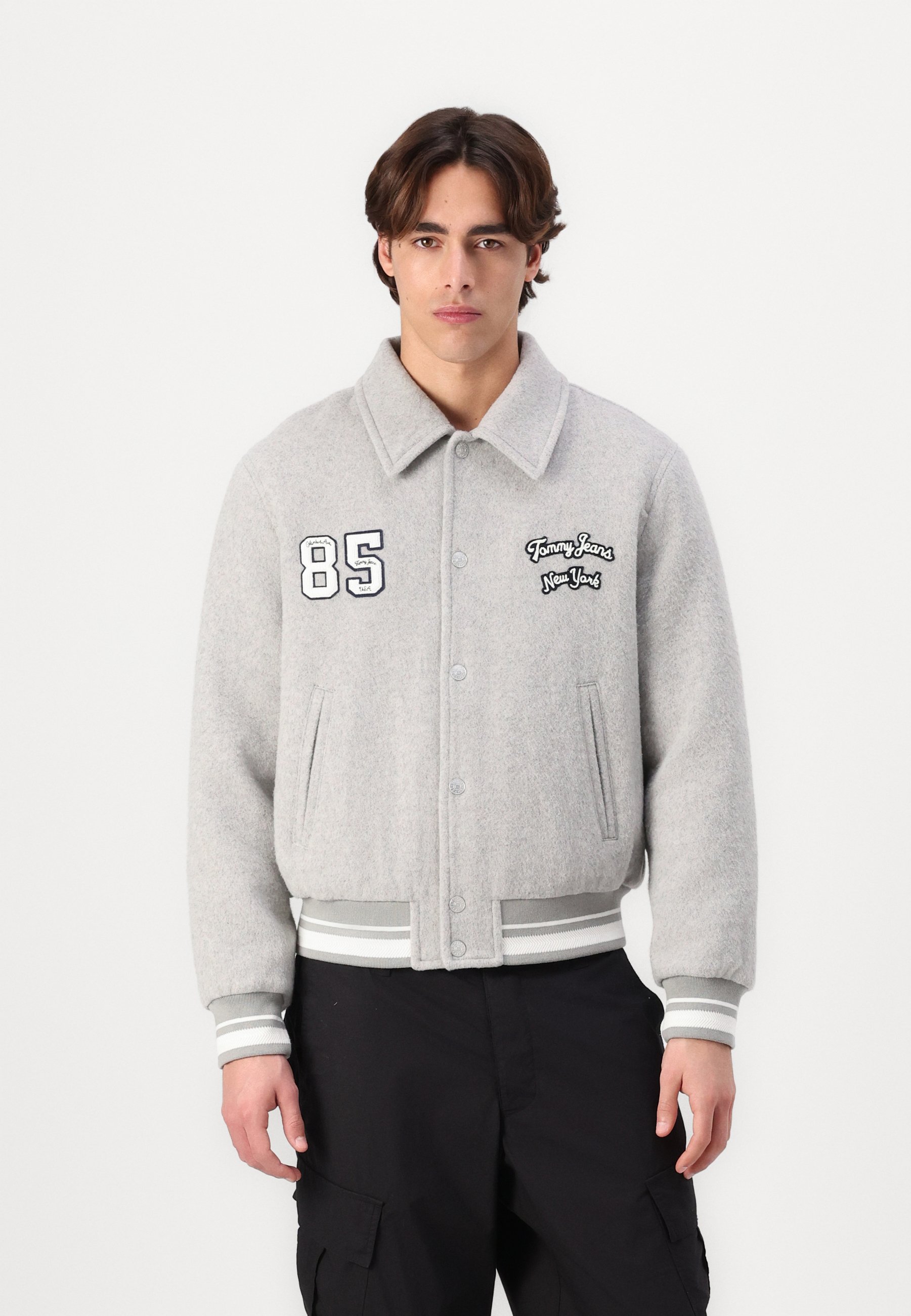 ジャケット・アウター Acy for Wake VARSITY JACKET GRAY size01 Acy for Wake VARSITY JACKET GRAY size01 メンズ