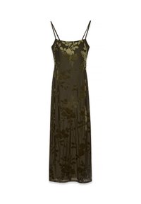 FLORAL PRINT - Maksi garuma kleita - khaki