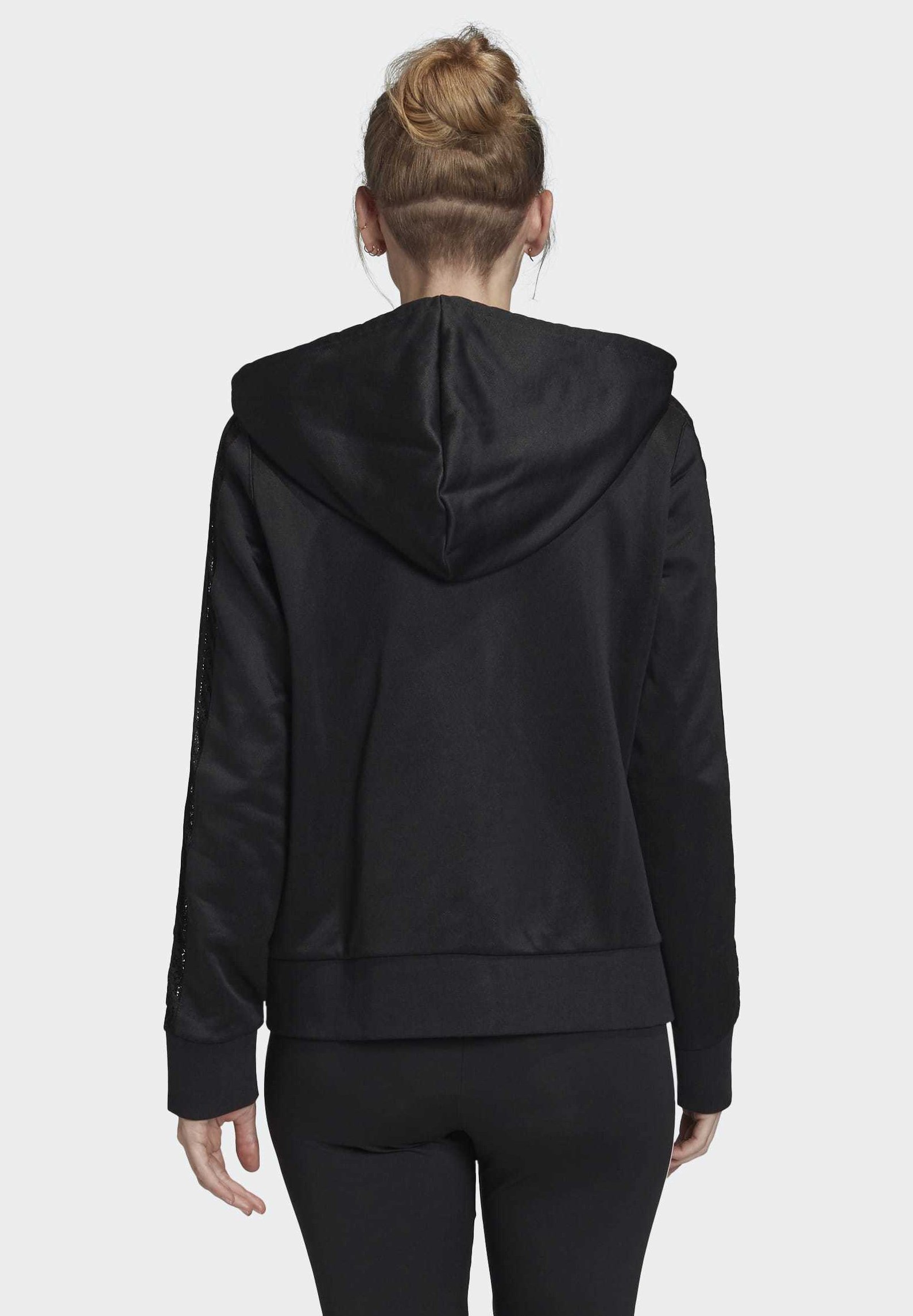 adidas Originals LACE HOODIE Sweatjacke blackschwarz adidas Originals LACE HOODIE Sweatjacke blackschwarz