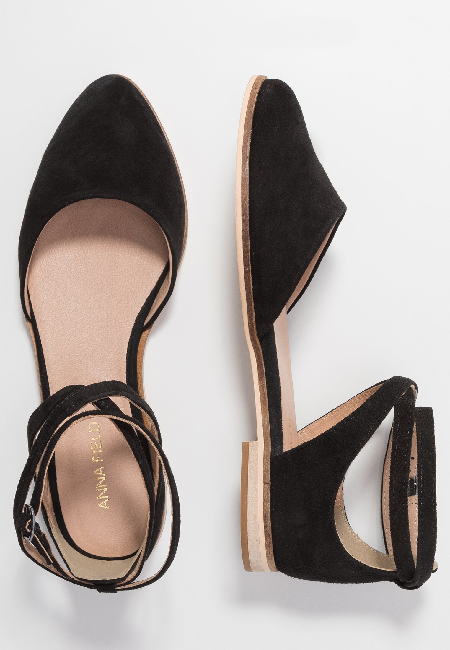 Femme LEATHER ANKLE STRAP BALLET PUMPS - Babies Femme LEATHER ANKLE STRAP BALLET PUMPS - Babies