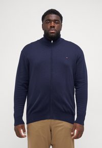 Tommy Hilfiger - ESSENTIAL ZIP  - Cardigan - desert sky Miniaturebillede 1