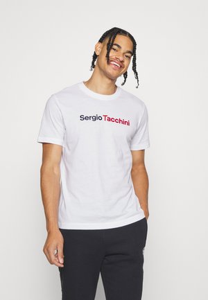 ROBIN - T-shirts print - white/tango red