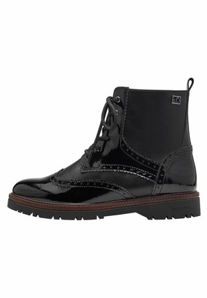 Lace-up ankle boots - black