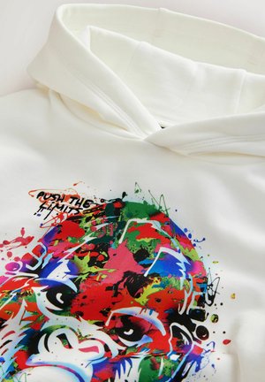 Next REGULAR FIT - GRAPHIC - Mikina s kapucňou - white gorilla
