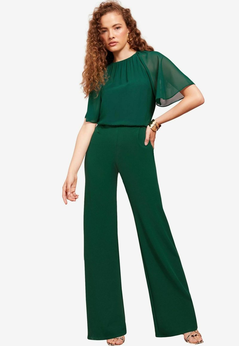 Friends Like These FLUTTER SLEEVE WIDE LEG - Pajac - green