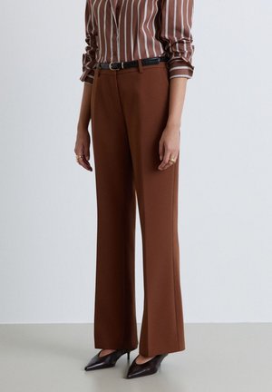 Calliope, PANTALONE LUNGO TINTA UNITA - Trousers - biscotto