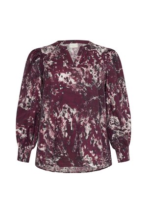 Kaffe Curve MINA  - Camicetta - red black abstract graphic