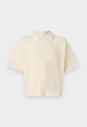 Bonsai SPONGE SHIRT OVERSIZE FIT UNISEX - Skjorte - white