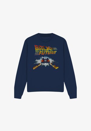 Universal Studios, BACK TO THE FUTURE DELOREAN - Sweatshirt - dark blue