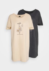 Selected, sand/dkgrey