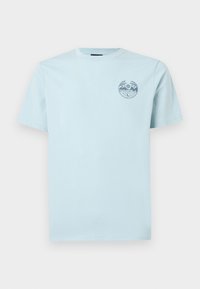 BACK UNISEX - Print T-shirt - morning glory melange