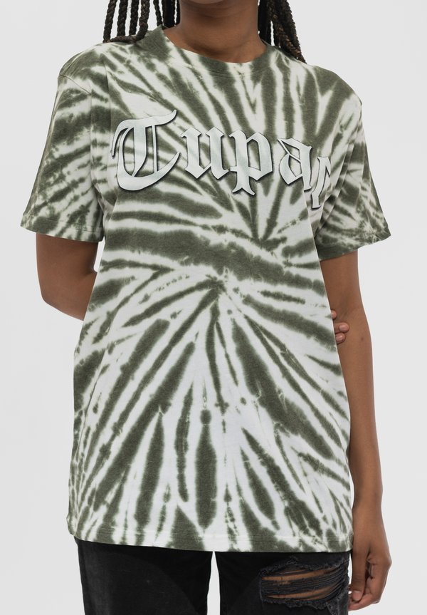 TUPAC GOTHIC LOGO DYE WASH - Print T-shirt4