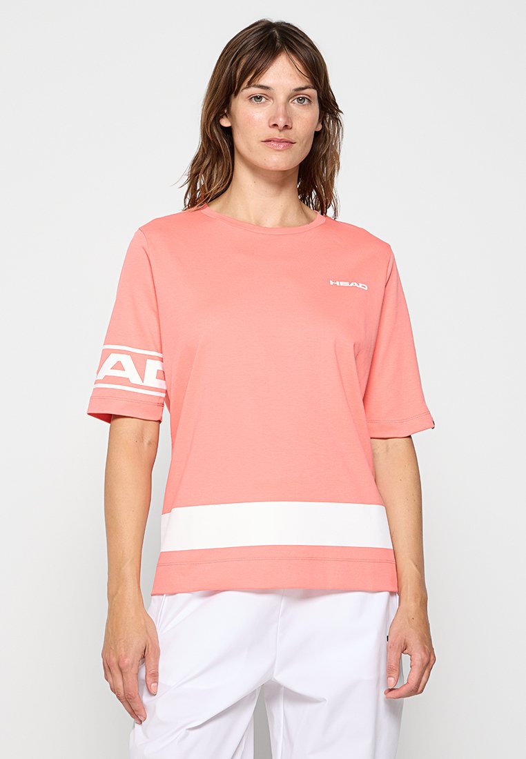 Head T-shirt print oranje