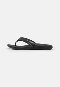 Reef - SANTA ANA - Sandaler m/ tåsplit - black/white Miniaturebillede 1