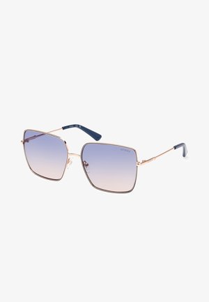 QUADRATISCHE FORM - Lunettes de soleil - beige blau