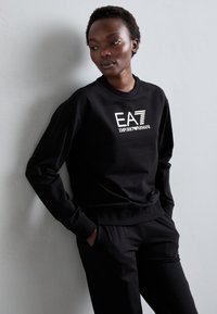 EA7 Emporio Armani TRACKSUIT - Verryttelypuku - black/gold