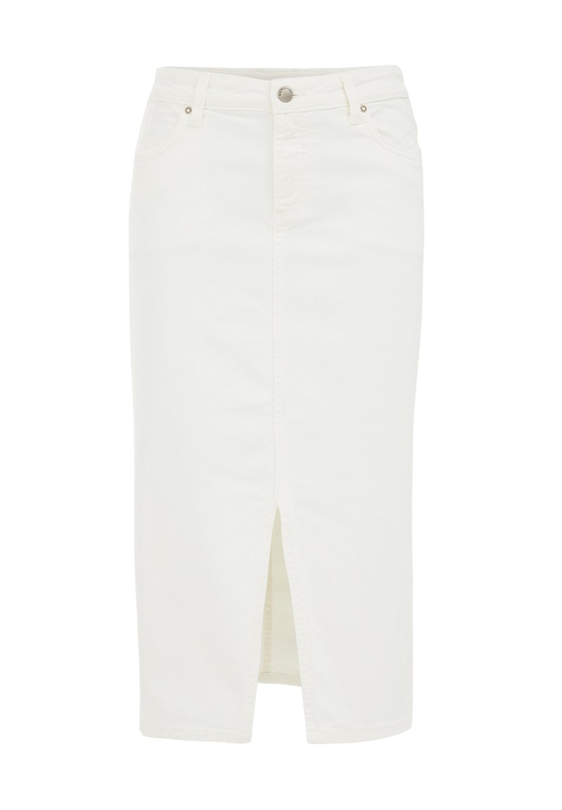 WE Fashion Jeansrok crème